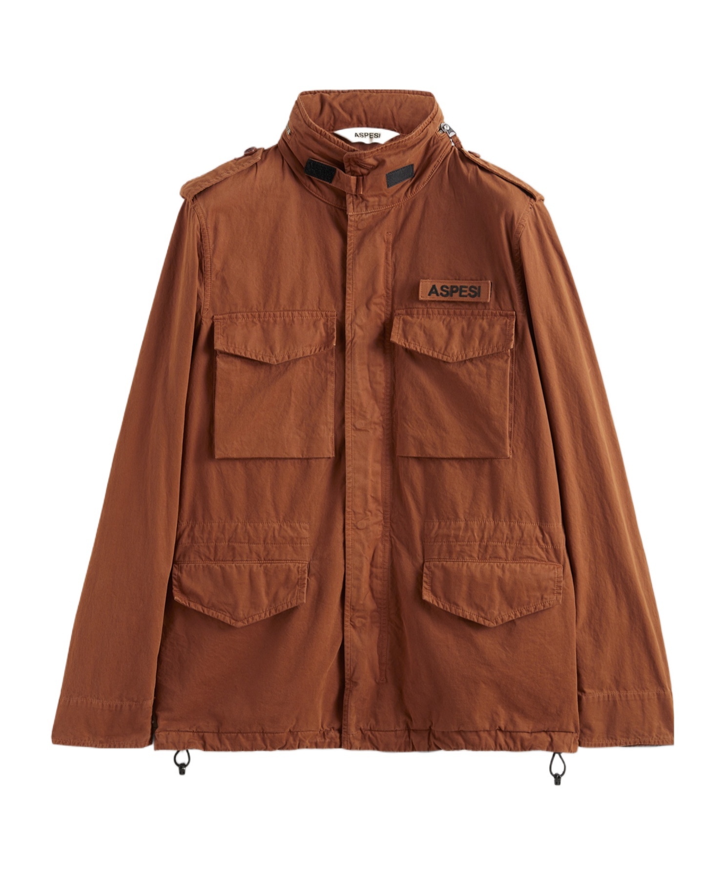 Aspesi Long-sleeved Casual Jacket In Brown