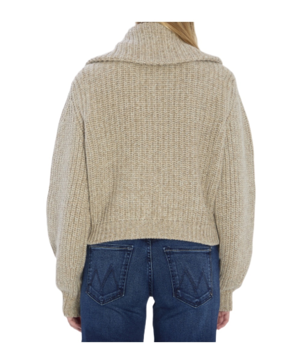 Lemaire Oversized Ribbed Alpaca And Yak Hair-blend Cardigan In Neutral