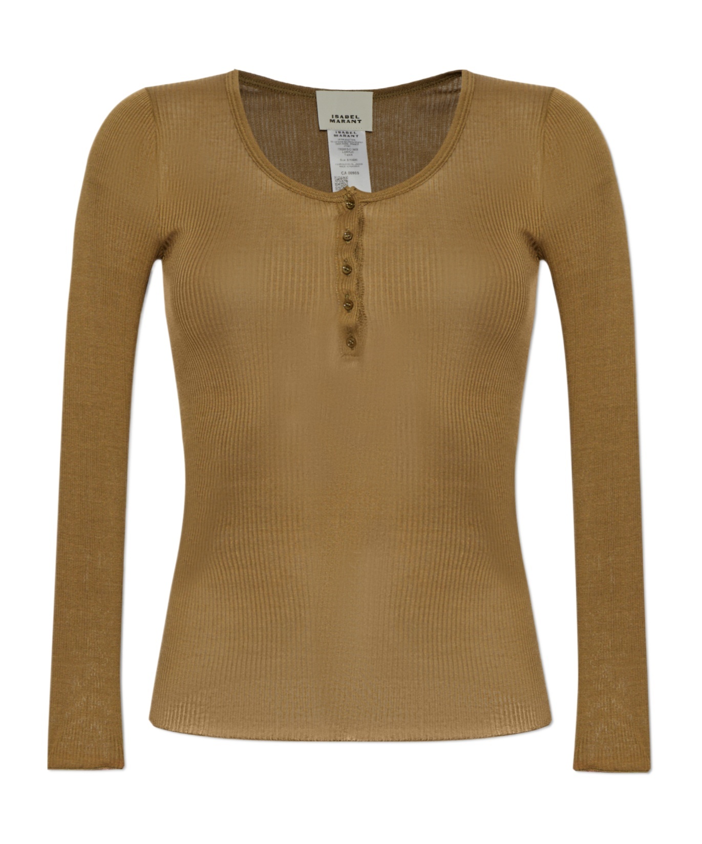 Isabel Marant Long-sleeved Blouse In Green