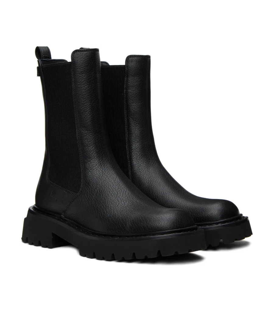 Ferragamo Oderico Short Boots In Black