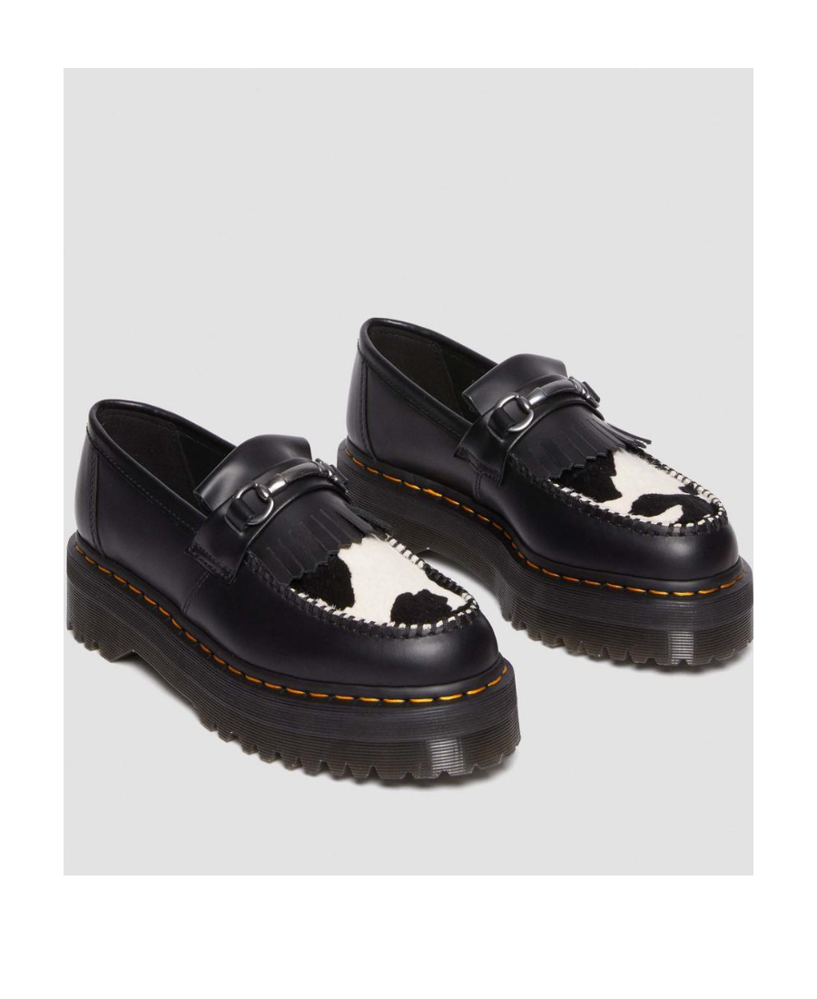 Dr. Martens' Adrian Snaffle Thick-soled Love Shoes In Black