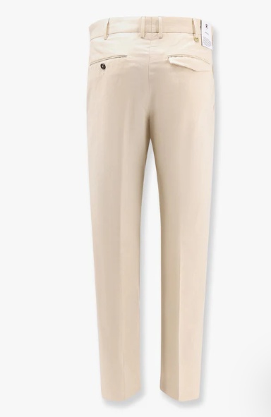 Pt01 Reworked Michael Cotton And Linen Trouser In Neutral