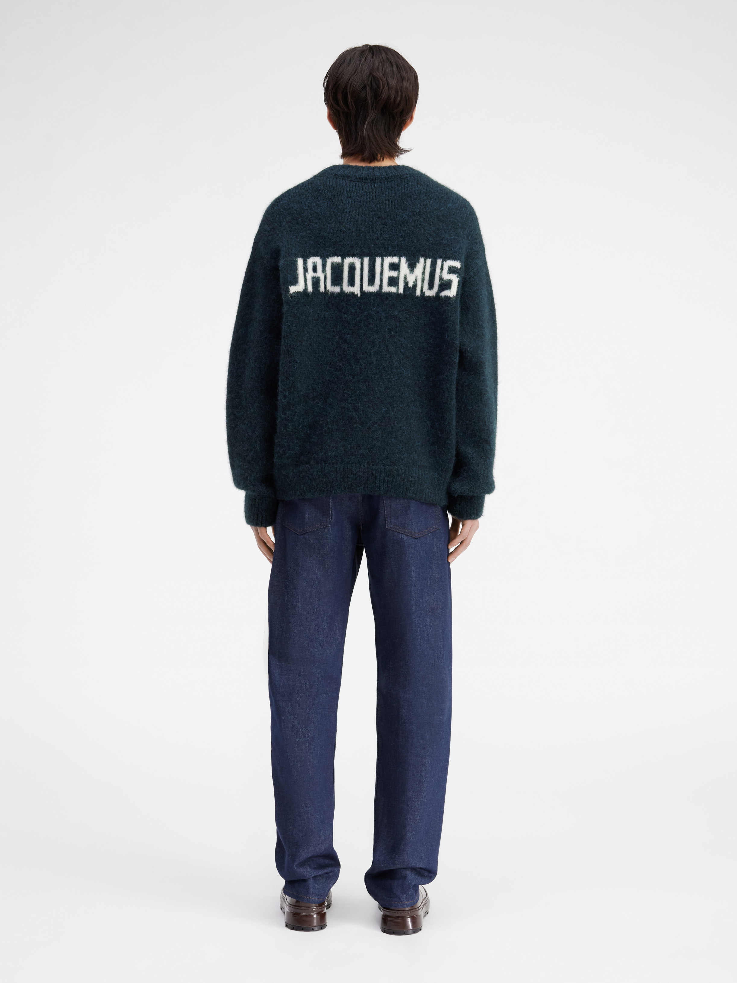 Jacquemus La Maille Pavane Jacquard Jumper In Black