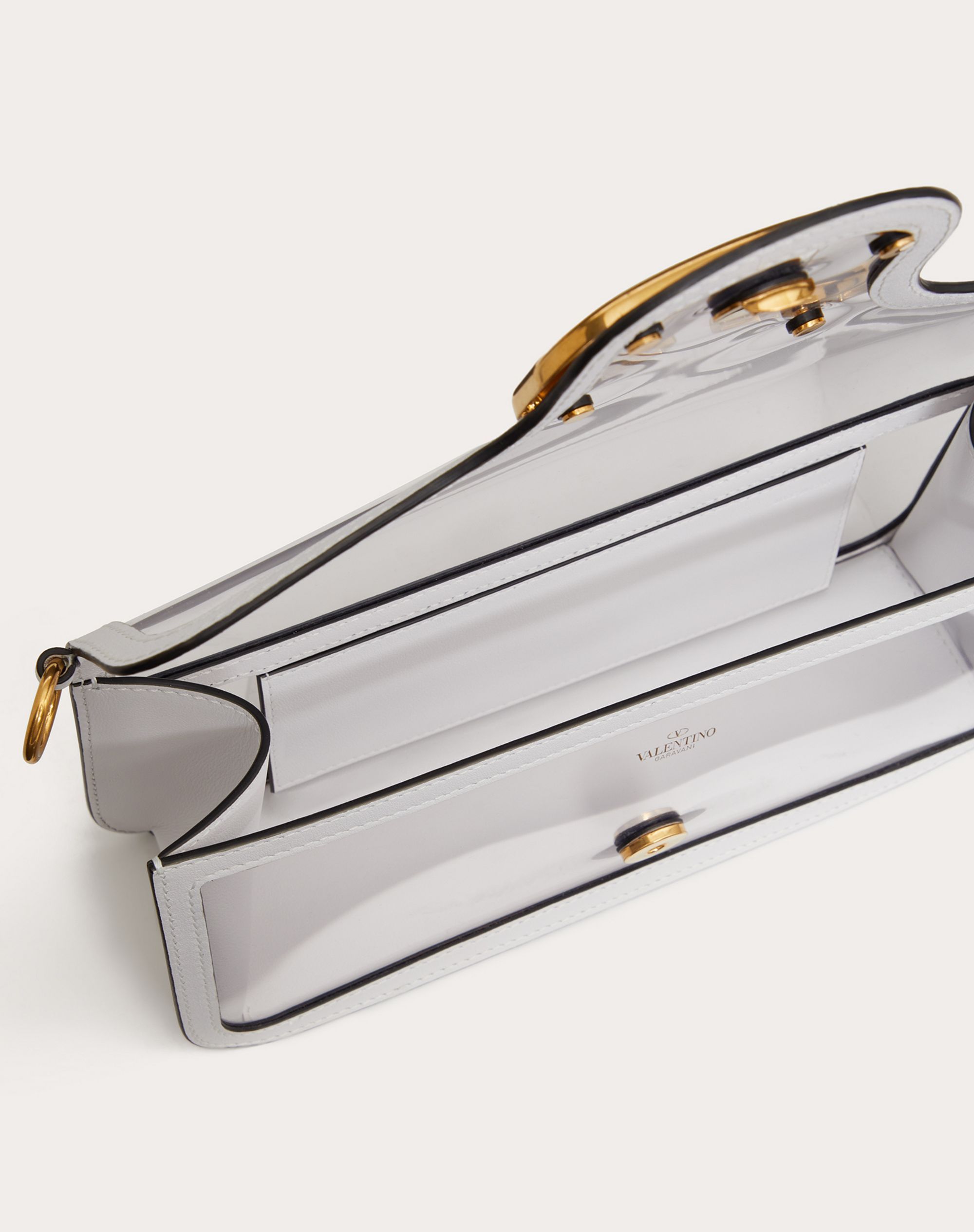 Valentino Vlogo Signature Shoulder Bag In White