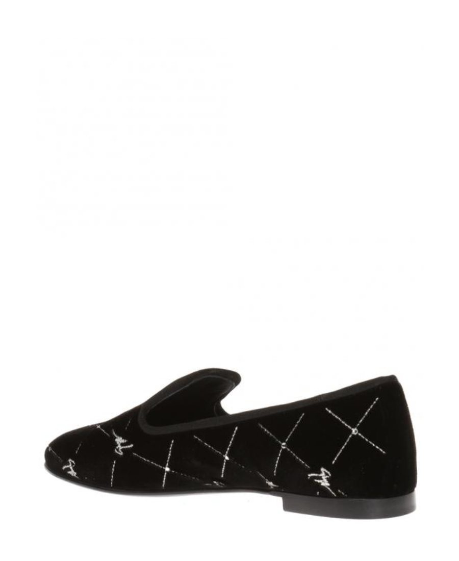Giuseppe Zanotti Velvet Love Shoes In Black