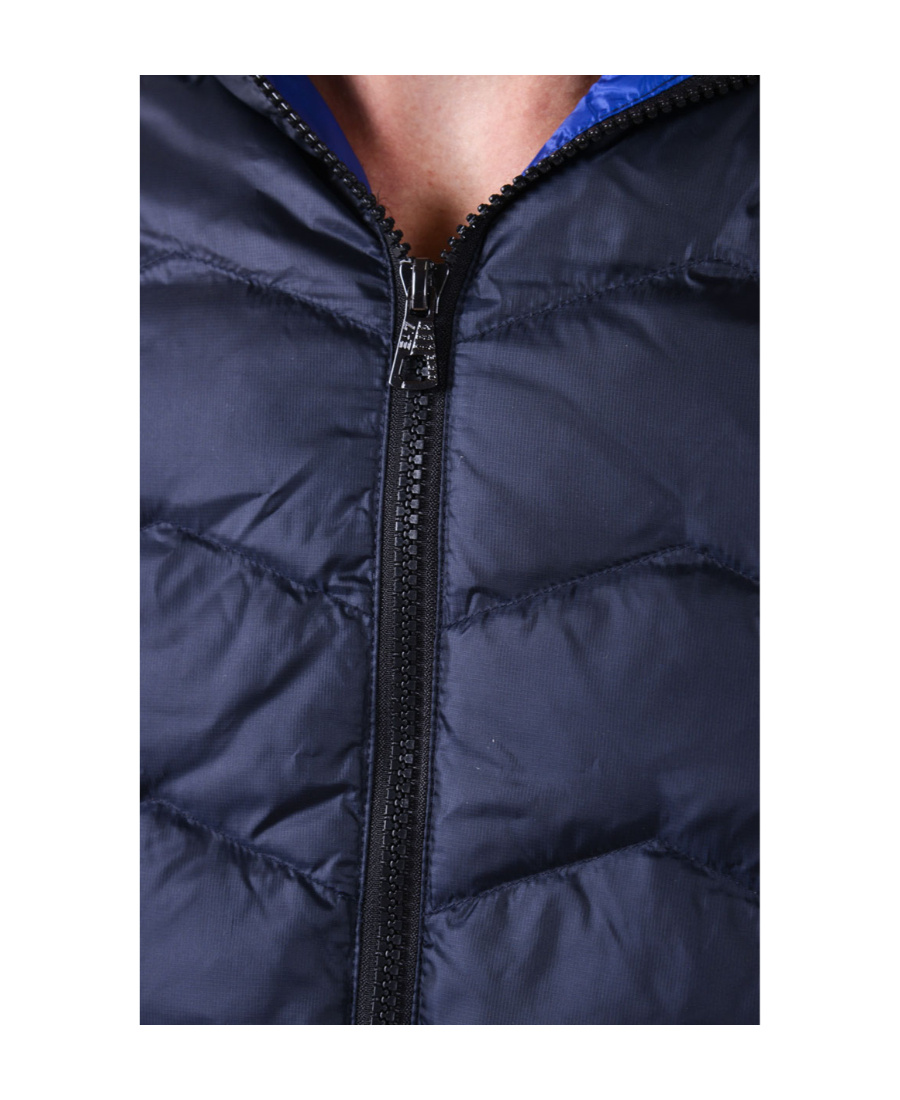 Ea7 Logo Down Jacket In Black