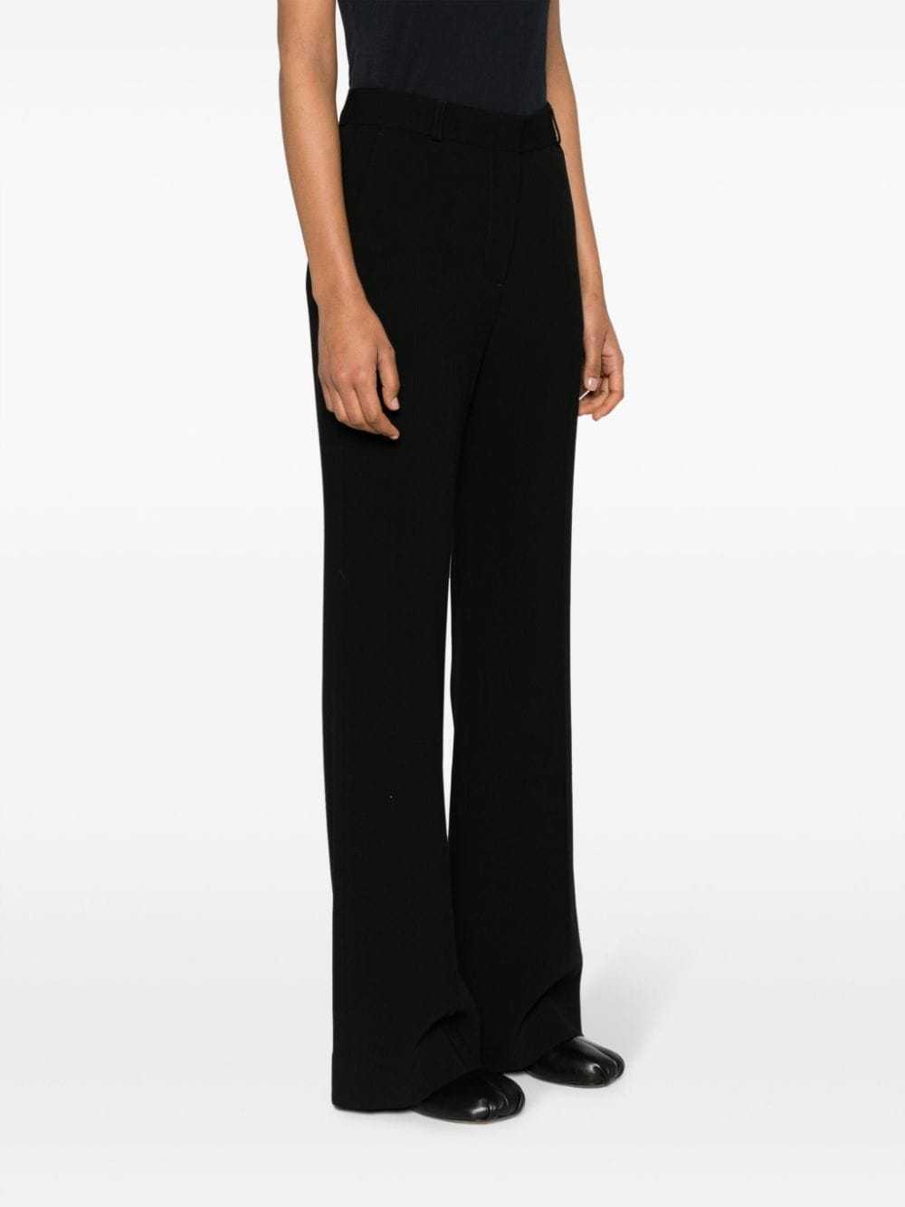 Totême Black Wide-leg Trousers In Black