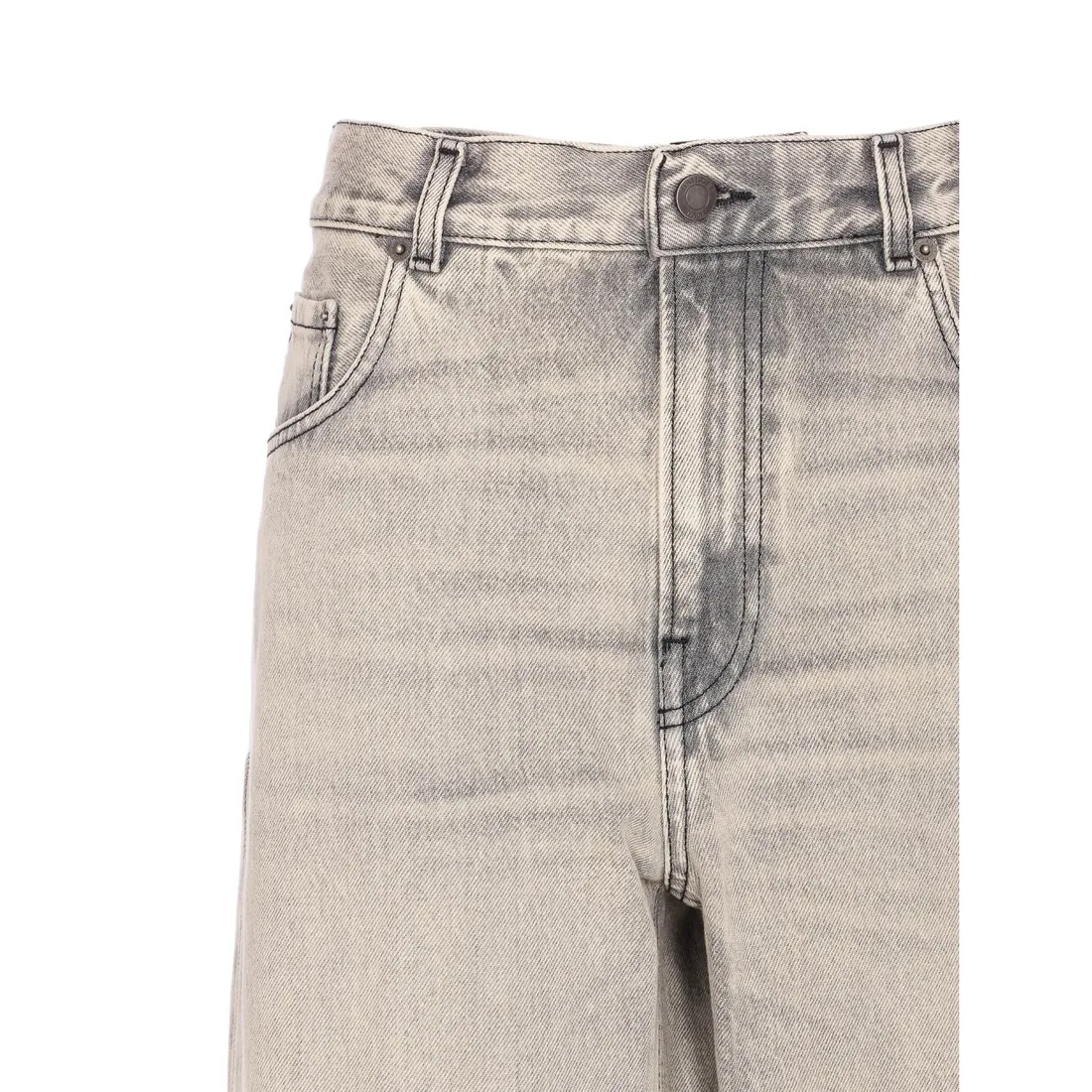 Haikure 5-pocket Trousers With Belt Loops And Contrast Stitching In Neutral