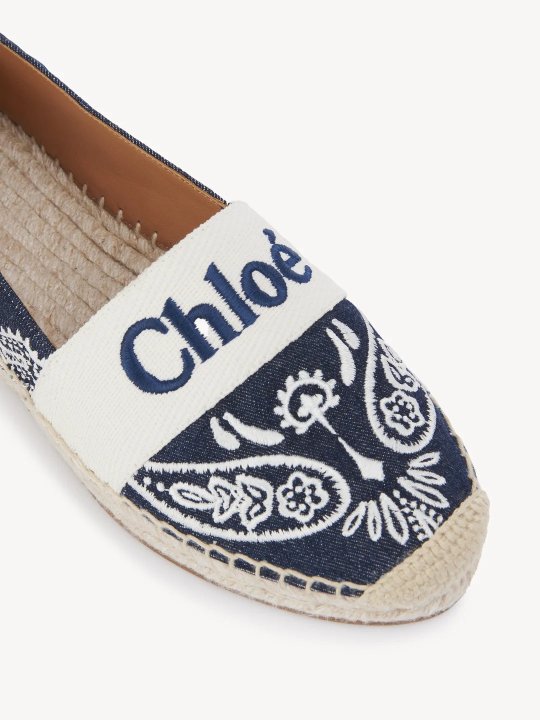 CHLOÉ PIIA DENIM ESPADRILLES