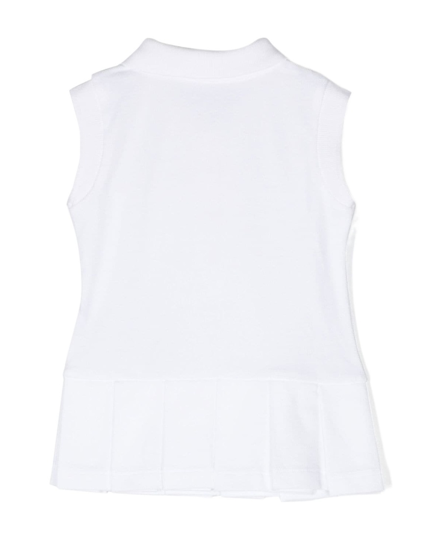 Moncler Sleeveless Polo Shirt In White