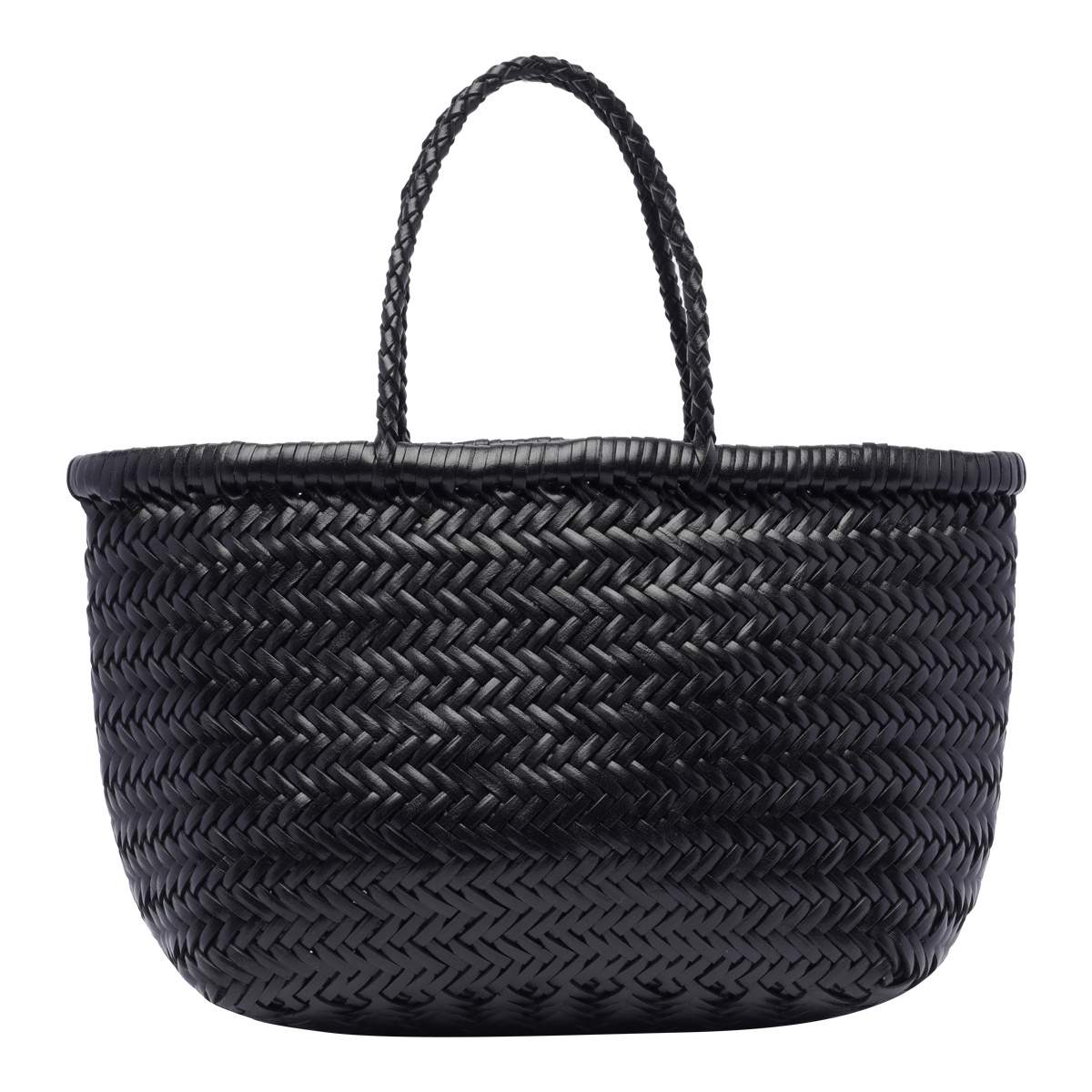 Dragon Diffusion Women Mini Triple Bamboo Jump Handbag In Black