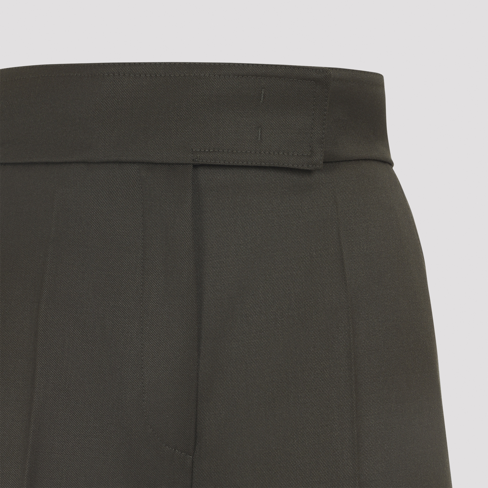 Max Mara Wide Leg Trousers Pleated Front In Blue