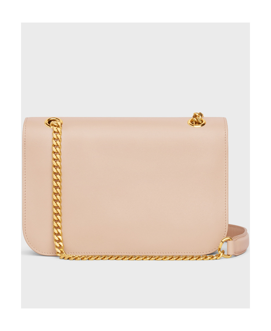 Celine Medium Triomphe Frame Shoulder Bag In Nude