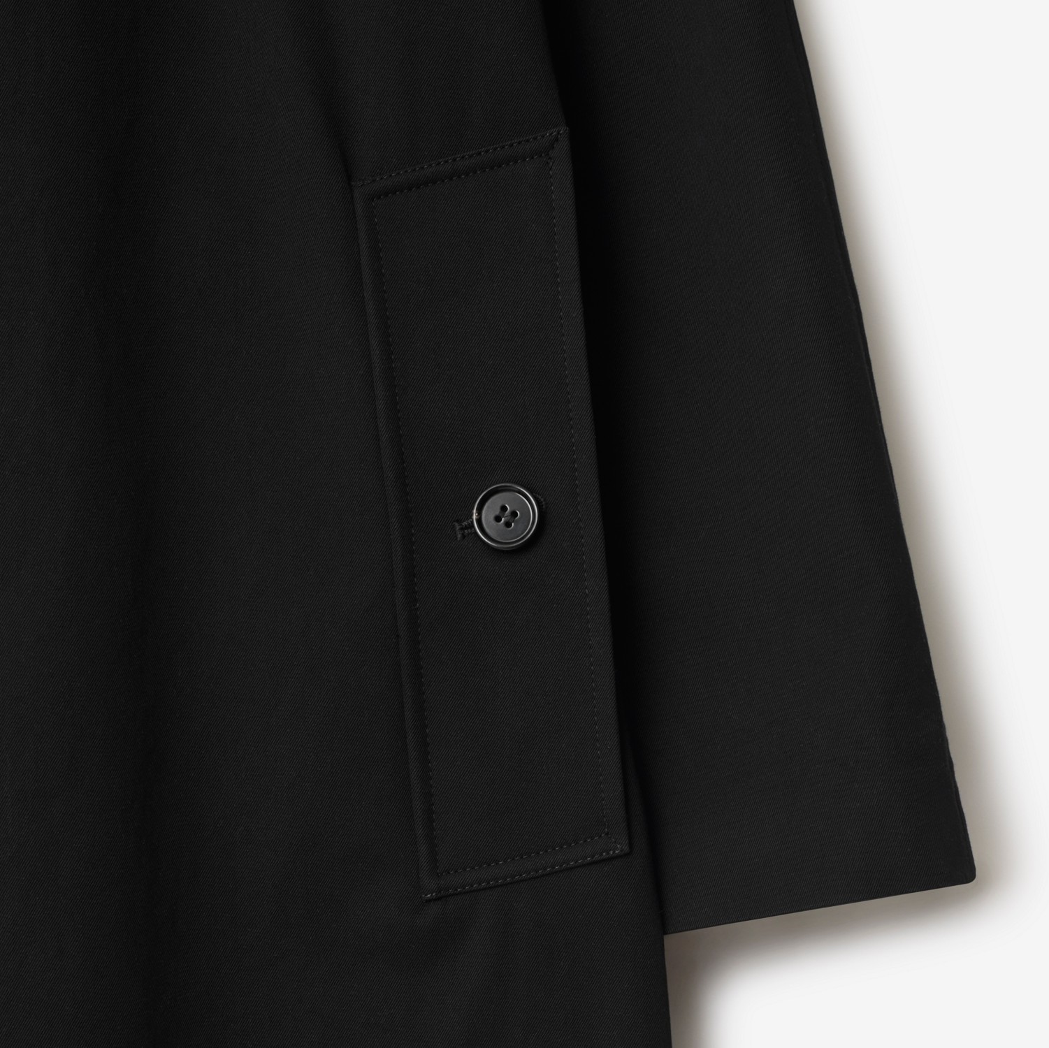 Burberry Mid-length Lightweight Coat In Black