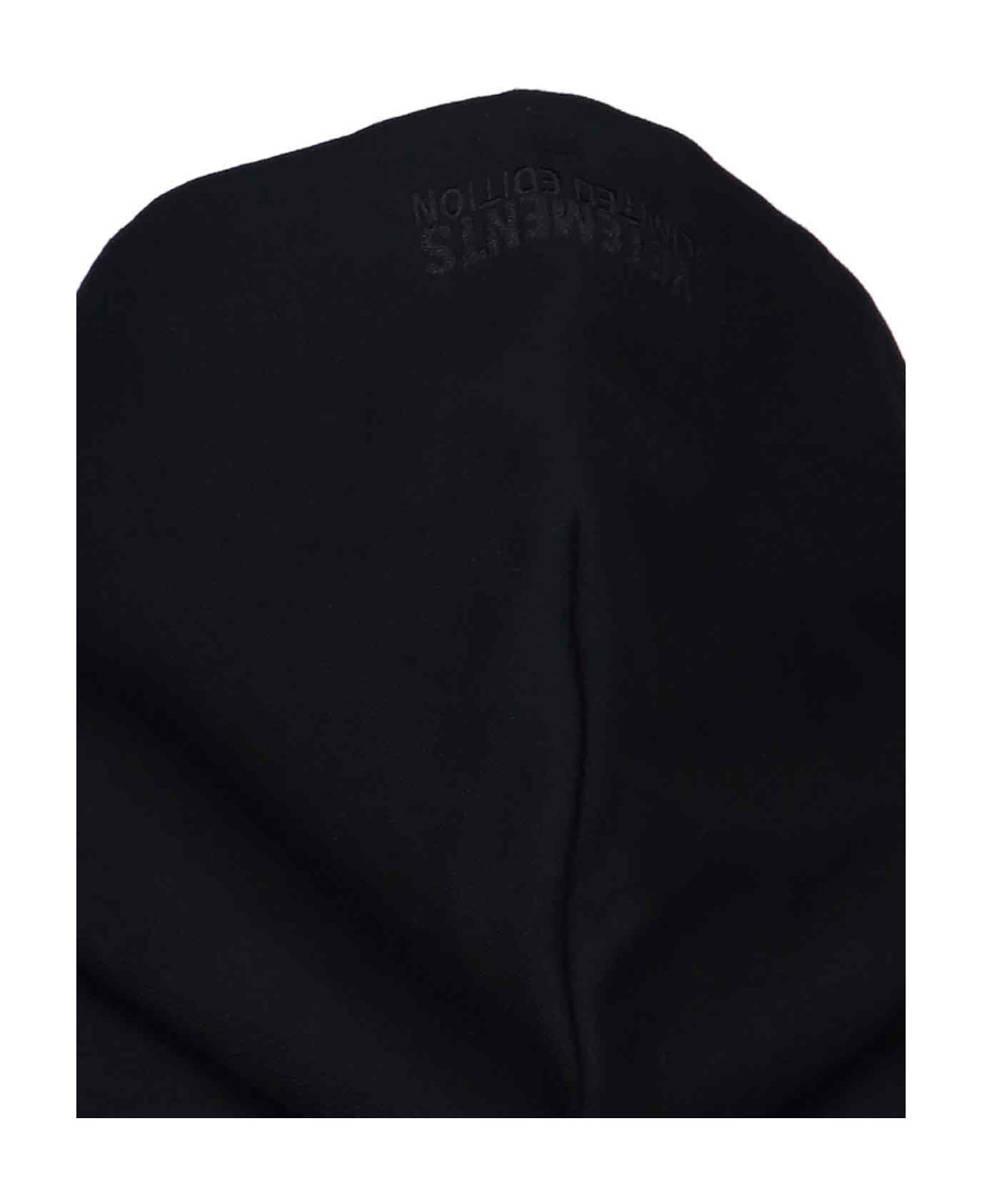 Vetements Felpa Oversize In Misto Cotone Nero Uomo In Black