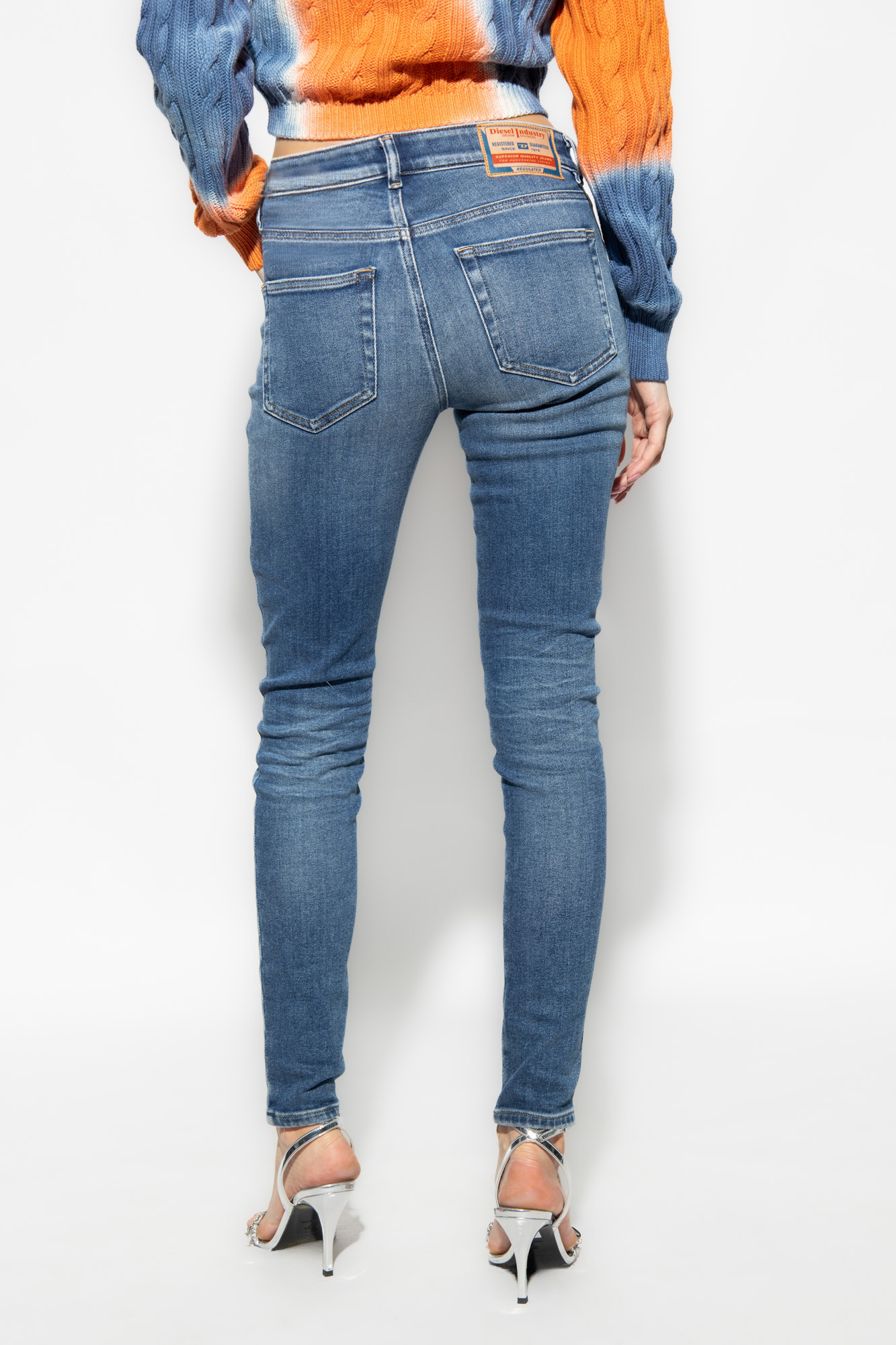 DIESEL BELT RING DENIM TROUSERS