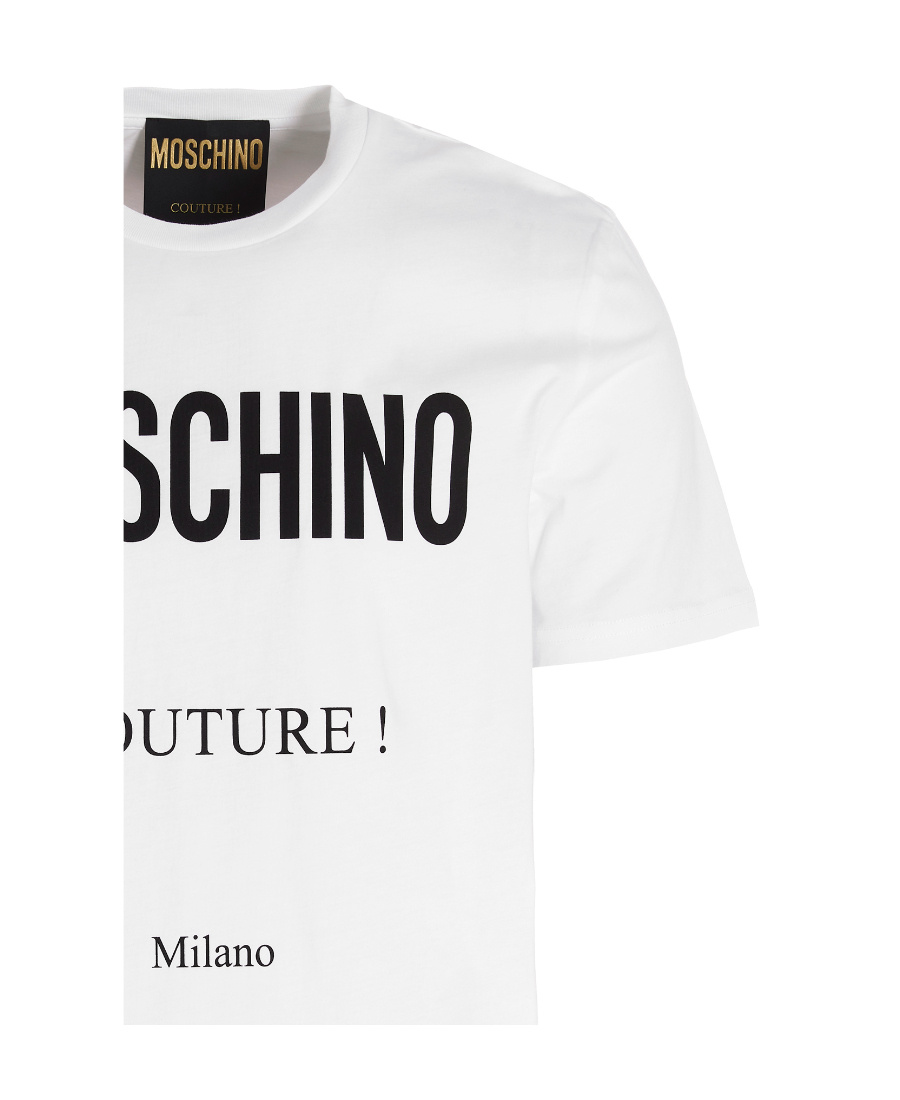 Moschino Logo Print T-shirt In White