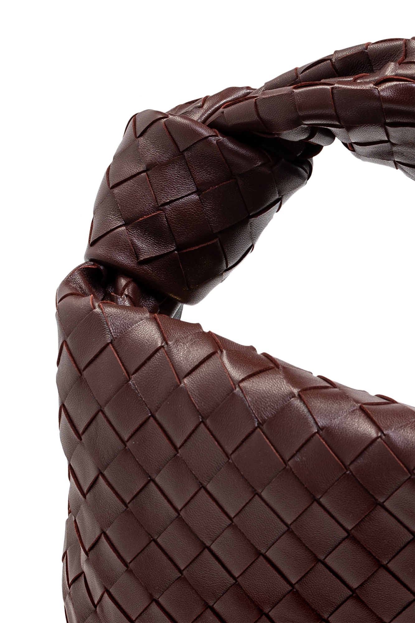 Bottega Veneta Brown Mini Jodie Bag In Red