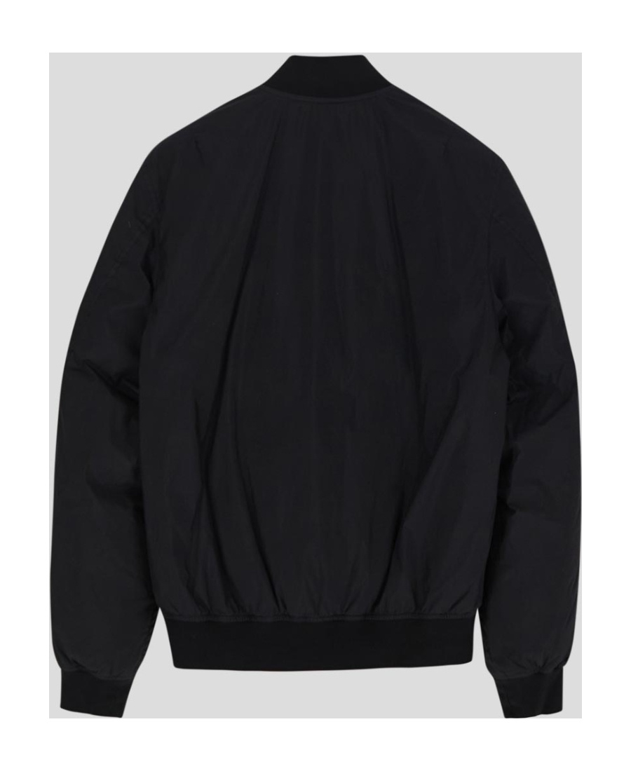 Stone Island Compass-motif Bomber Jacket In Black