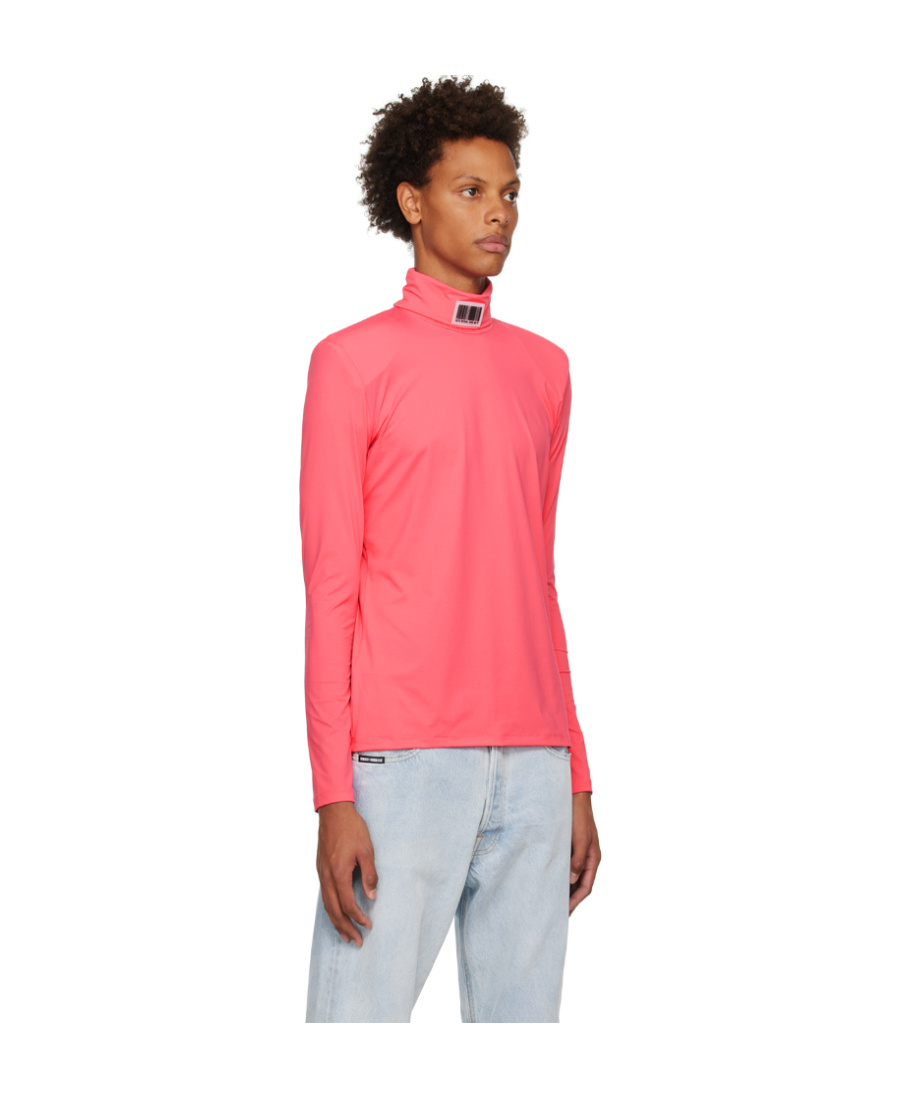 VTMNTS LOGO HIGH-NECKED T-SHIRT 