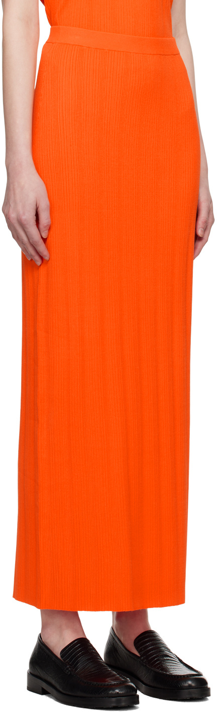 Frame Elastic Waist Skirt In Red