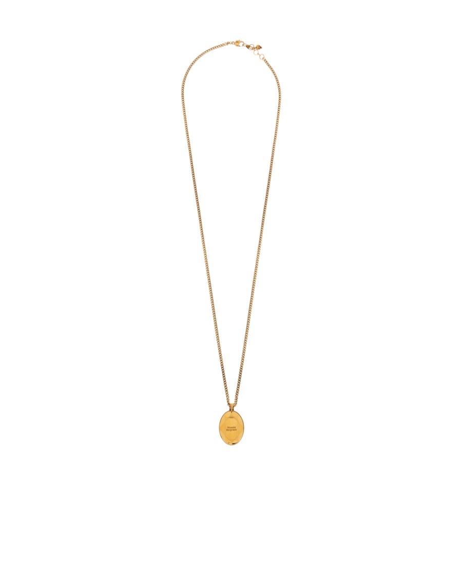 Alexander Mcqueen The Faceted Stone Necklace In Yellow