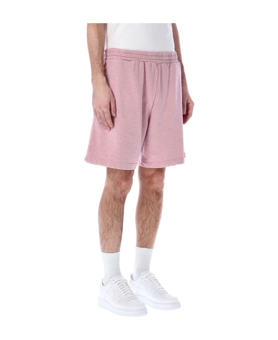 Msgm Logo Shorts In Pink