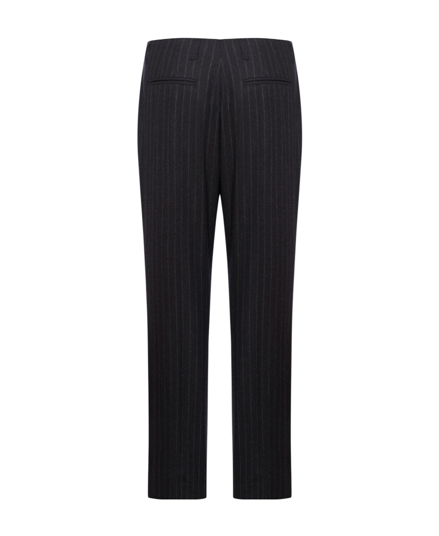 Dries Van Noten Stripe Detailed Straight Leg Pants In Gray