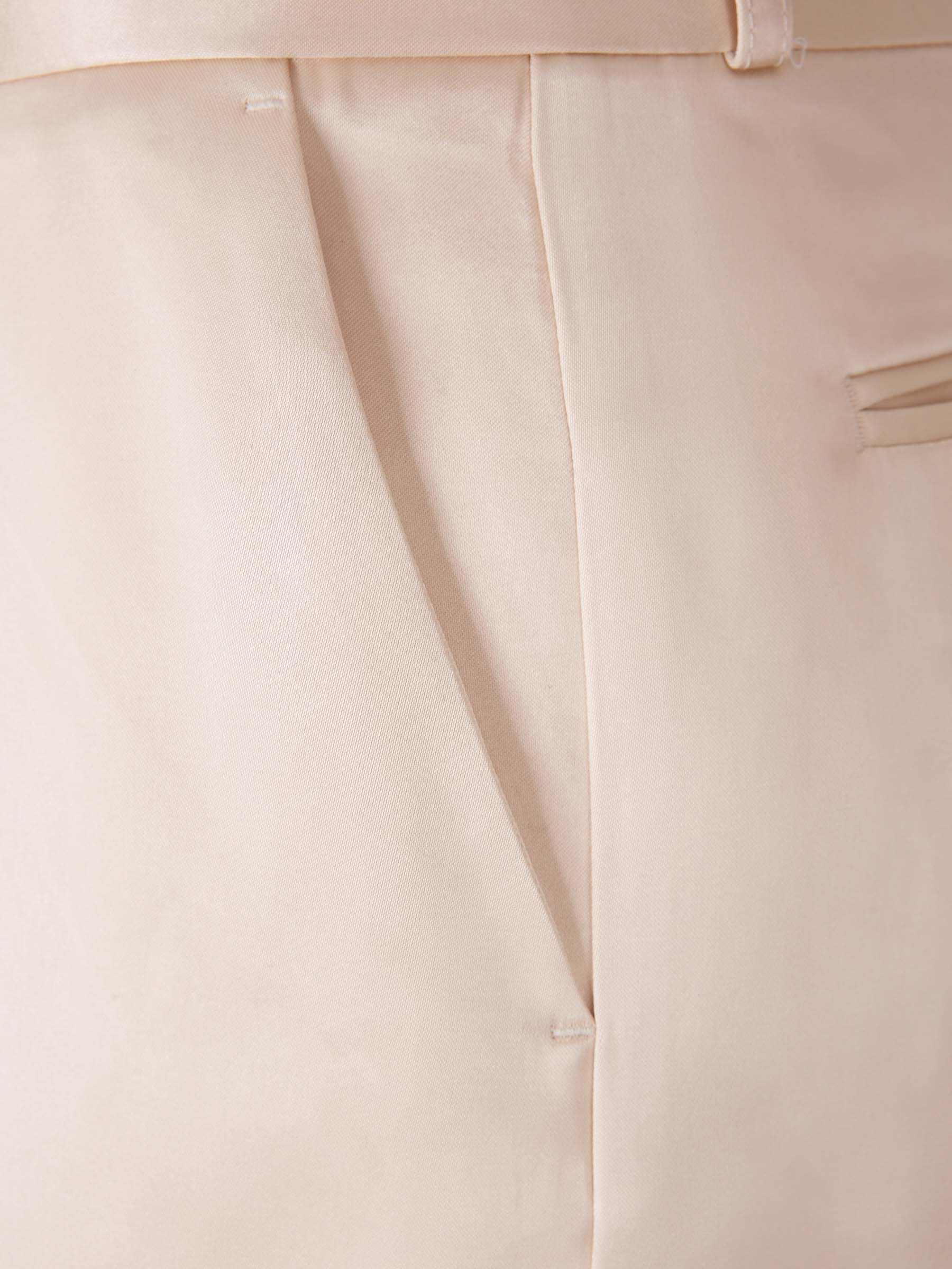 Totême Low-waist Satin Trousers In Nude