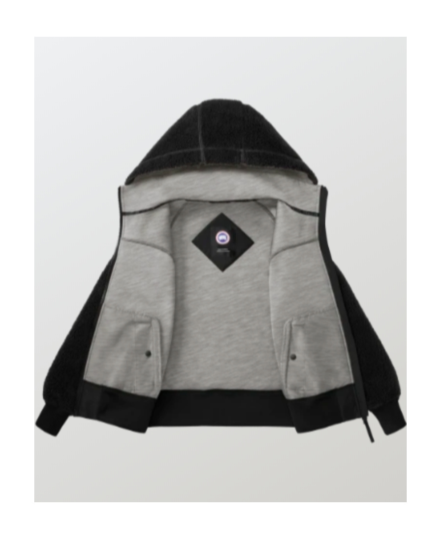Canada Goose Simcoe Oversized Fleece Hoodie, Black In Black