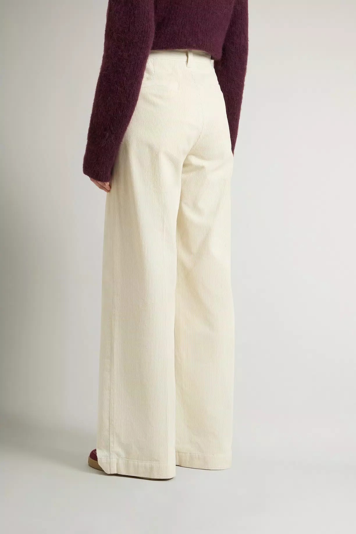 Woolrich Wide-leg Corduroy Pants In White