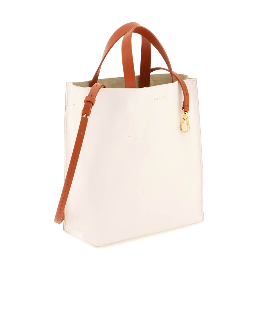 Marni Soft Colour-block Tote Bag In Pink