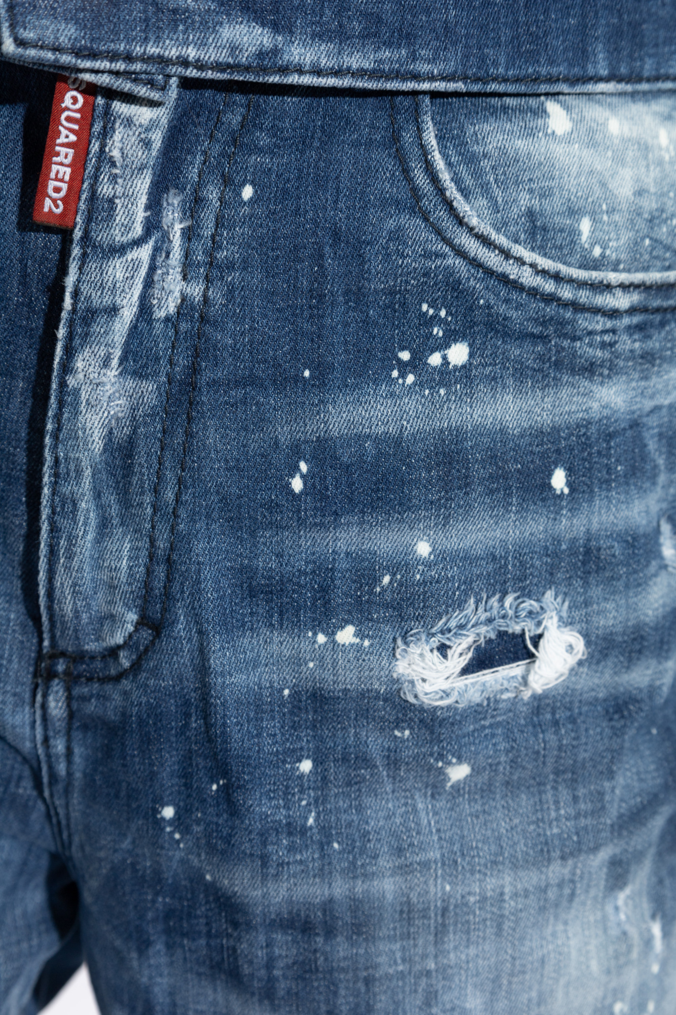 Dsquared2 80's High Rise Balloon Jeans In Blue