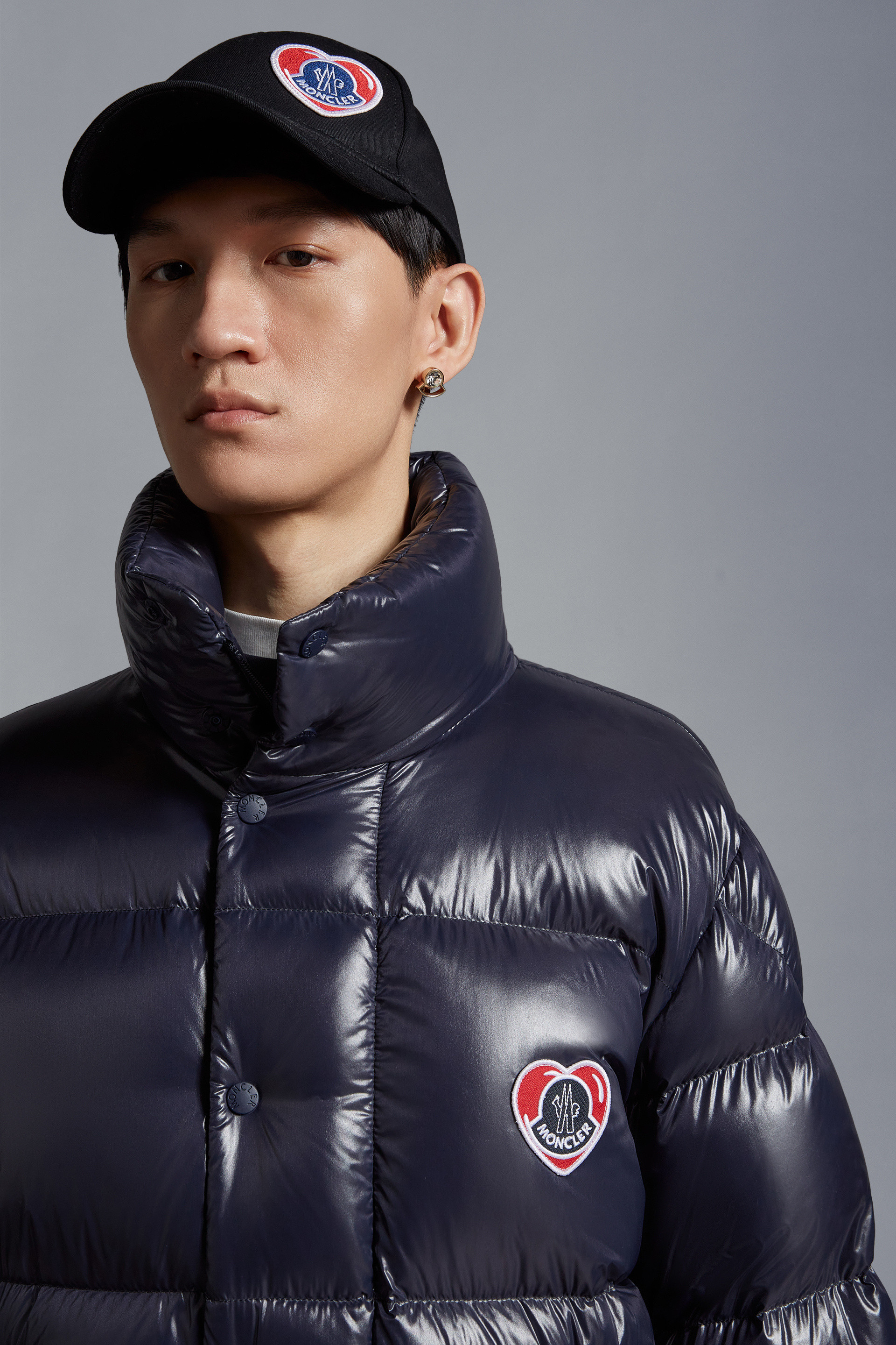 Moncler Patch-detail Baseball Cap In Black