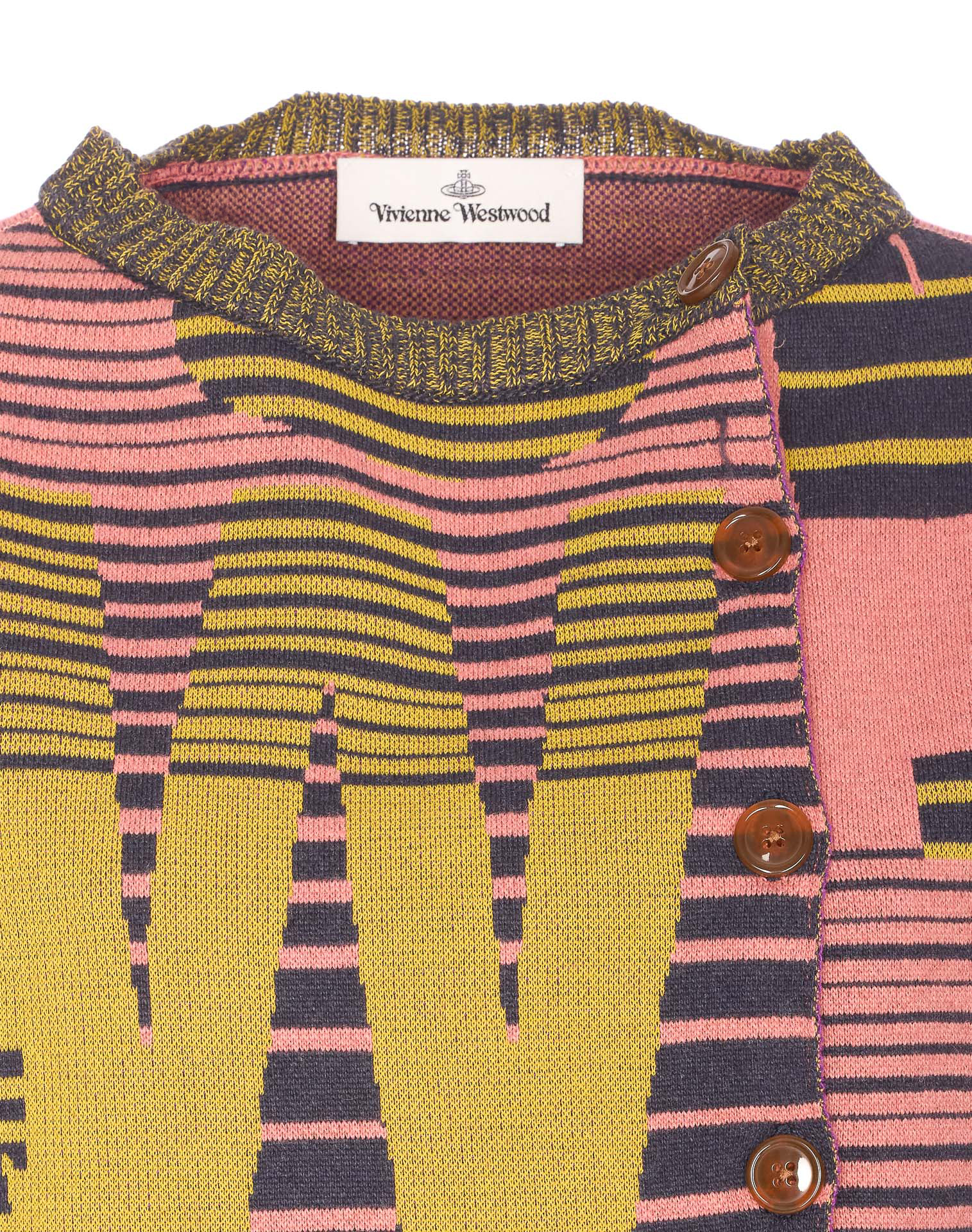 Vivienne Westwood Cropped Knitwear Embroidered Detail In Multi