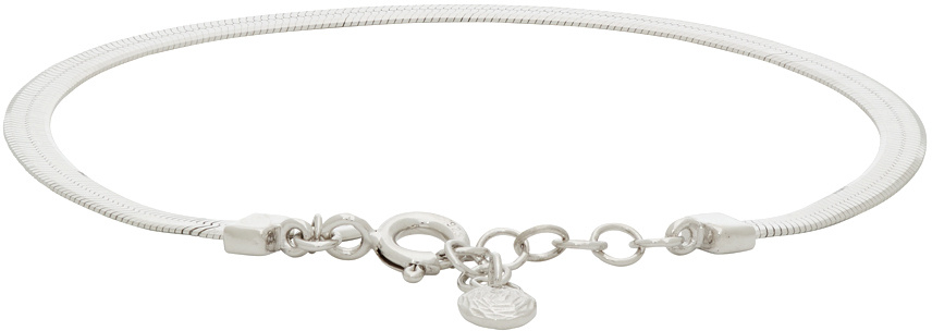 Maria Black Silver Sentiero Bracelet In White
