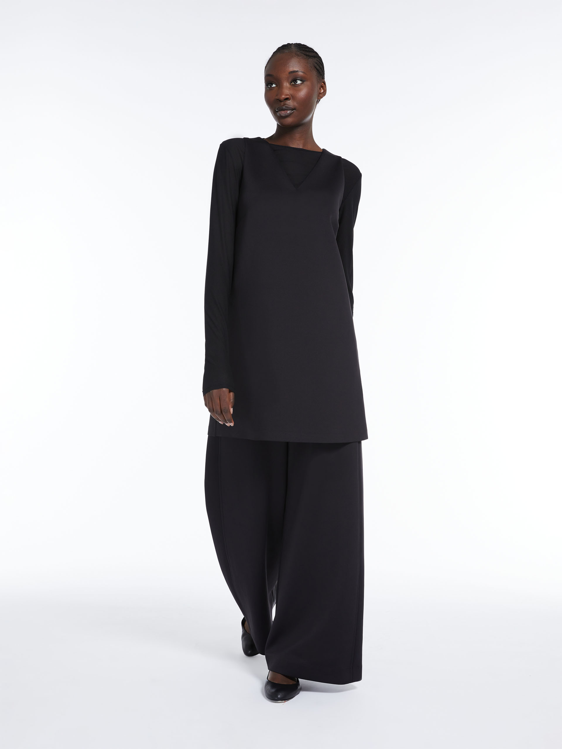 Max Mara Ninfa Wide-leg Pants In Black