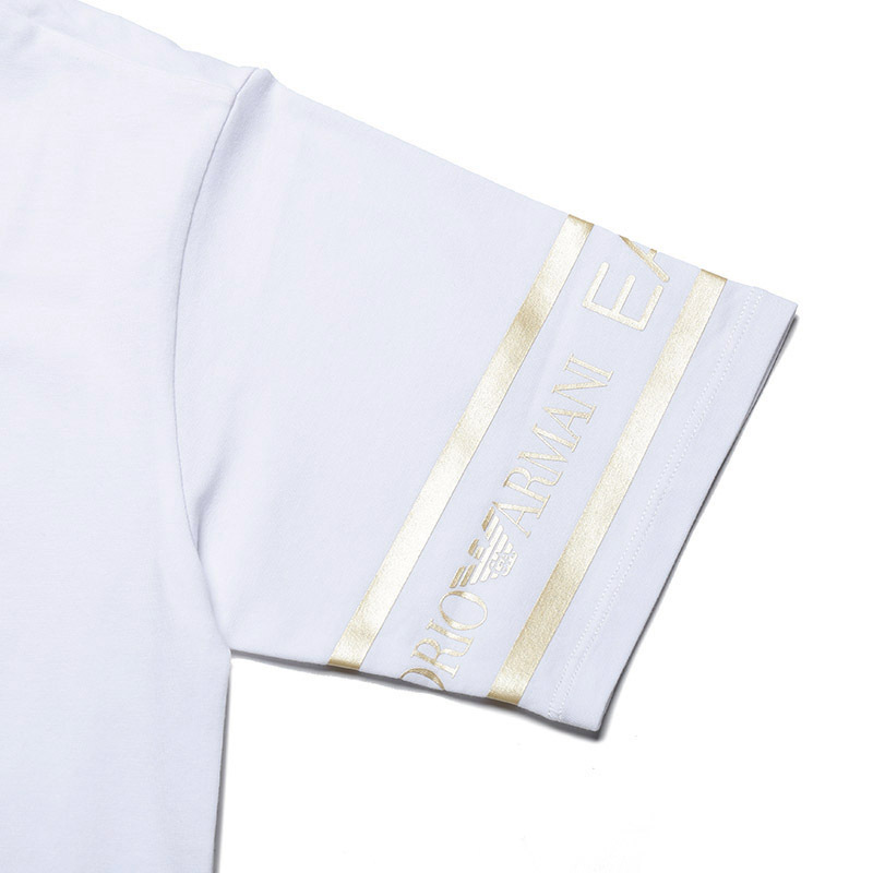 Ea7 Logo Printed T-shirt In White