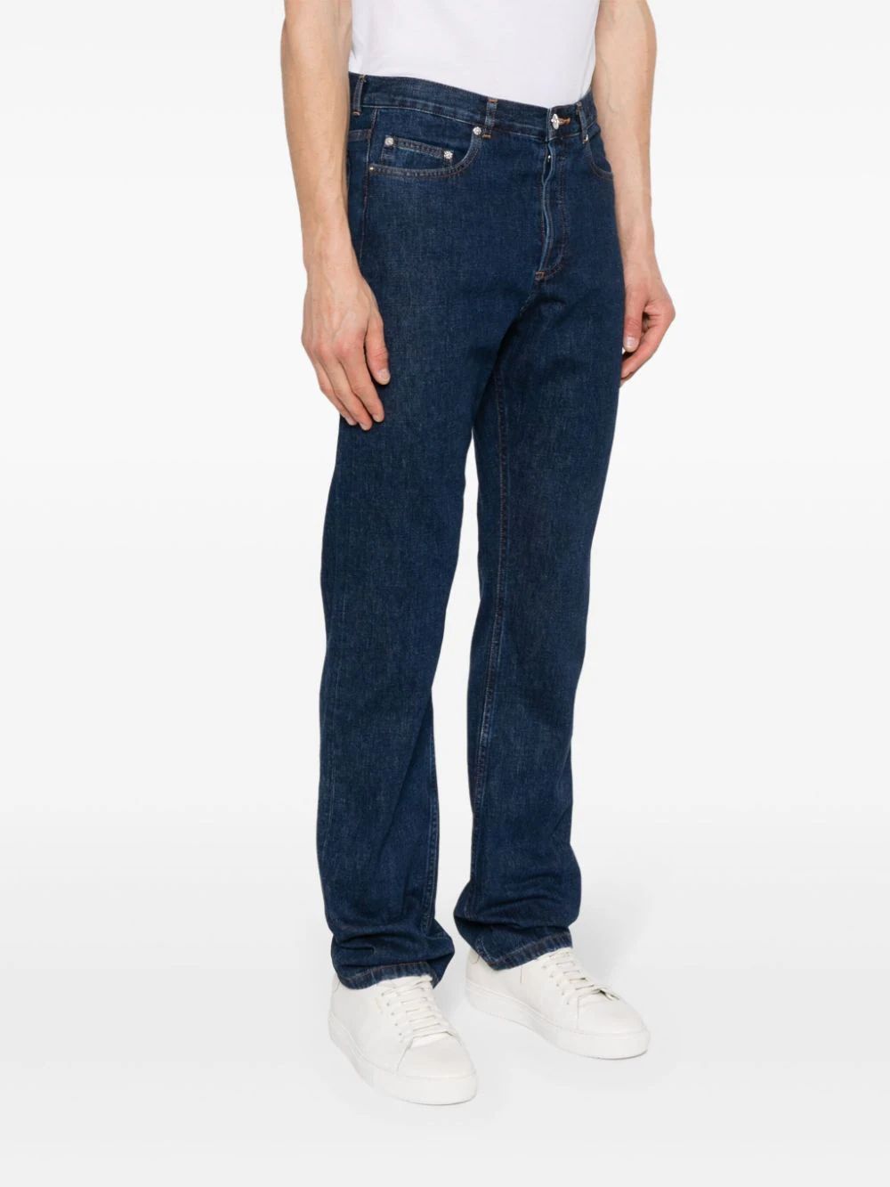 Apc Indigo Martin Jeans In Blue