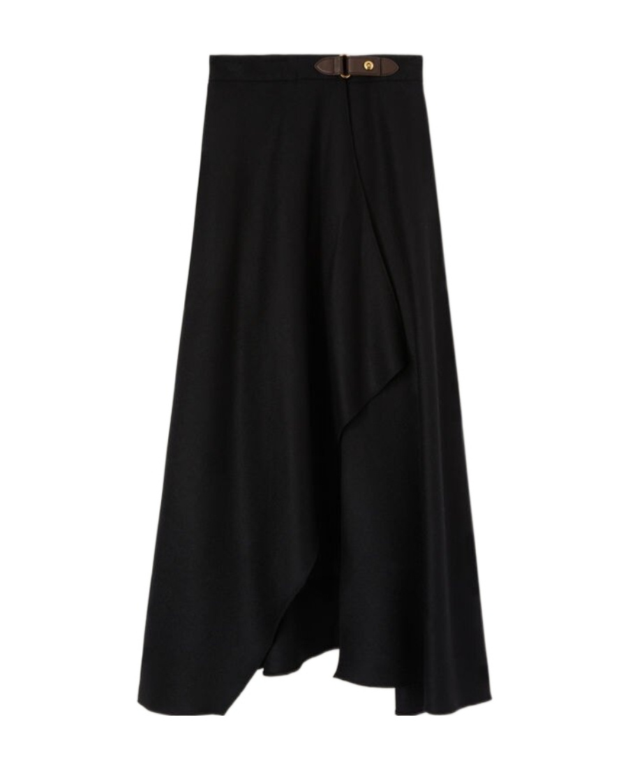 Loro Piana Cashmere Skirt In Black