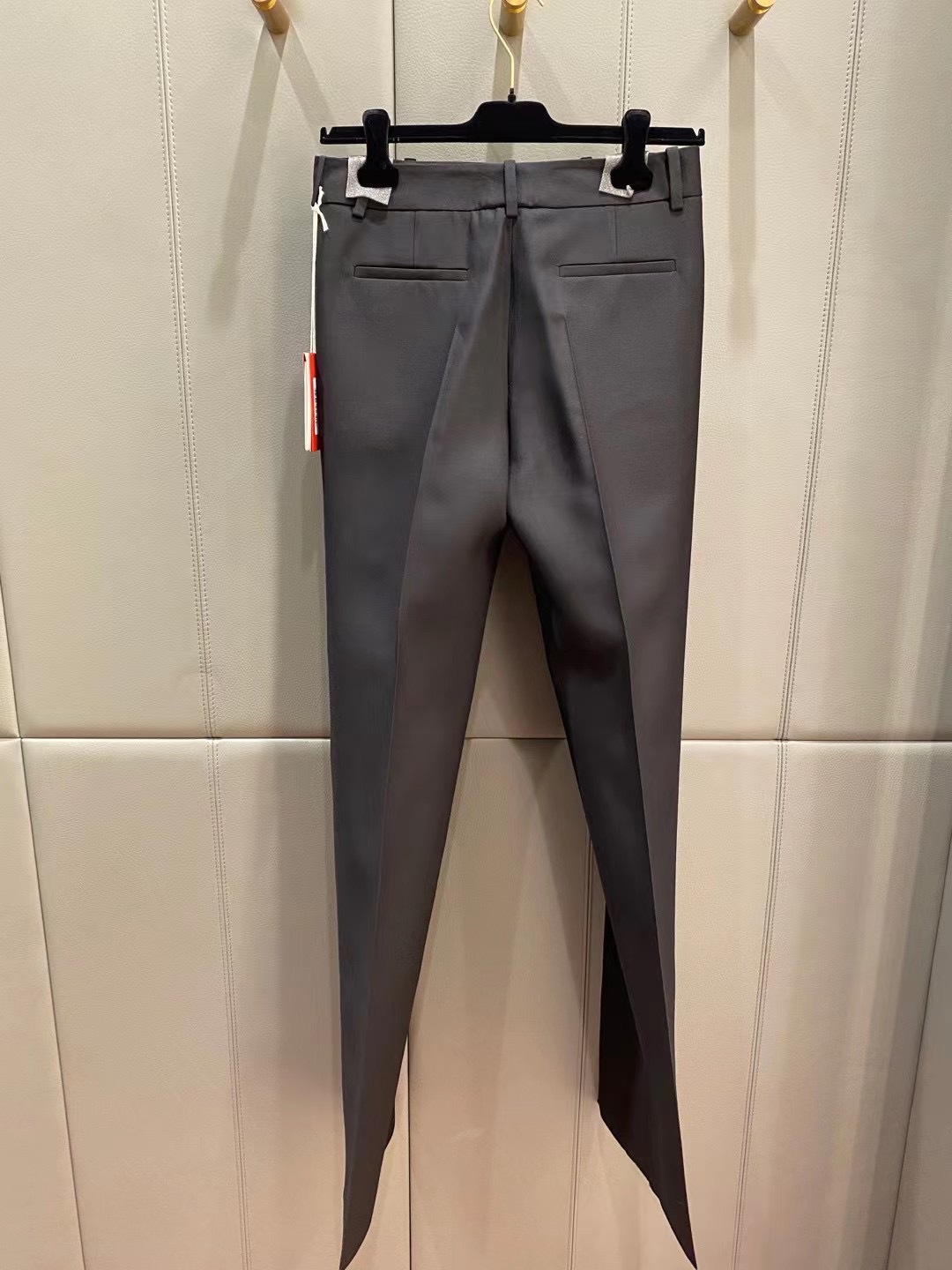 Shop Valentino High-waisted Wide-leg Trousers In Black