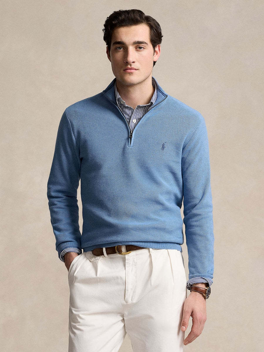 Polo Ralph Lauren Polo Pony Cotton Sweatshirt In Blue