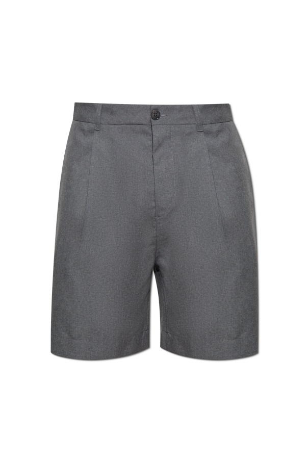 Marni Virgin-wool Tailored Shorts In Gray
