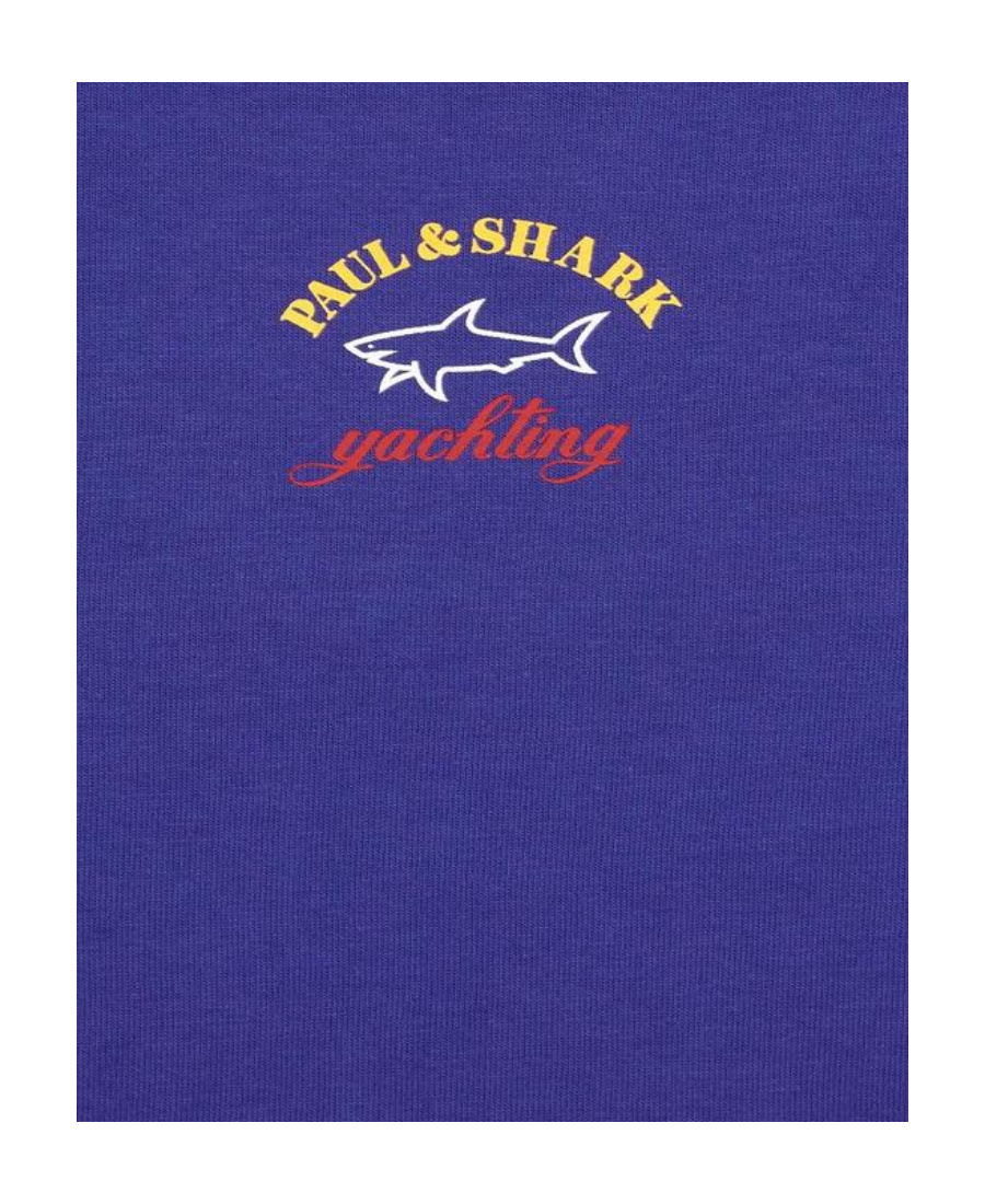 Shop Paul & Shark Logo Printed T-shirt In Blue