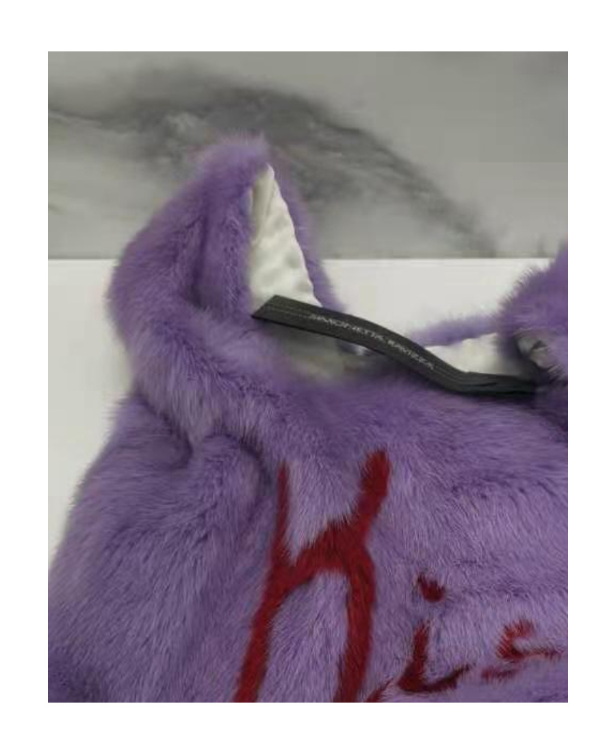Simonetta Ravizza Furrk1 Pattern Handbag In Purple