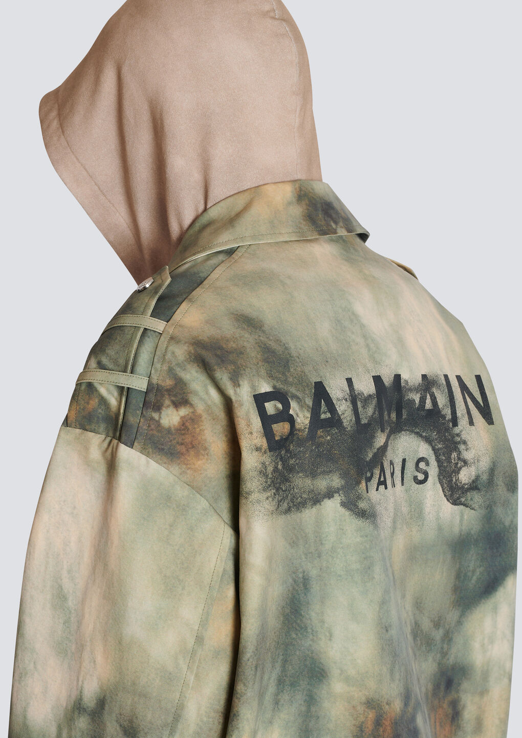 Balmain Dyed-effect Jacket In Nude