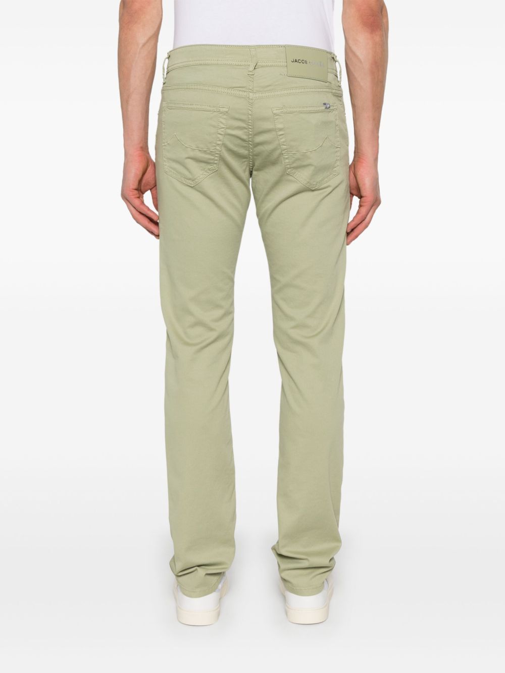Jacob Cohen Slim Fit Denim Trousers In Nude