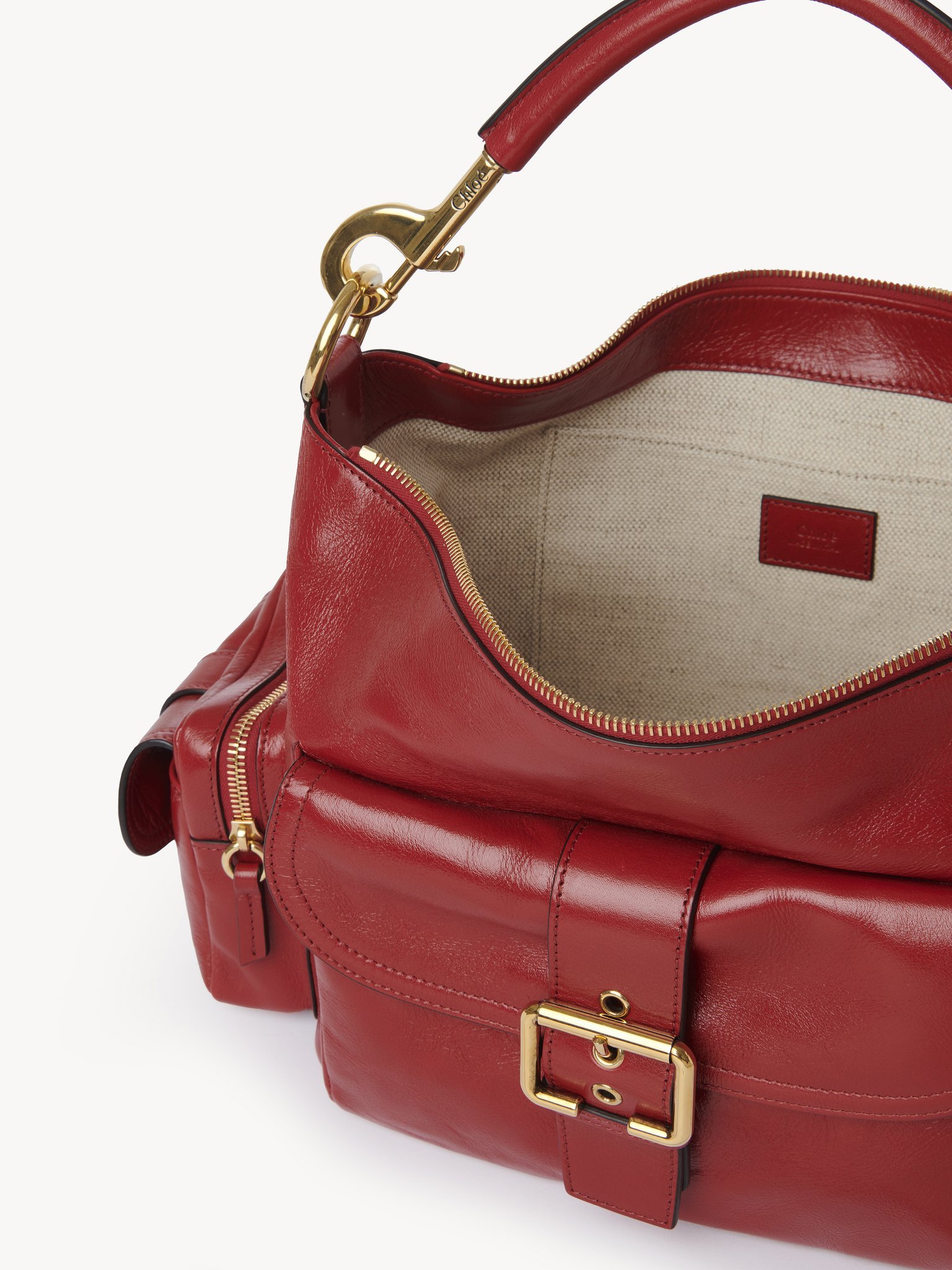 Chloé Camera Shoulder Bag In Red