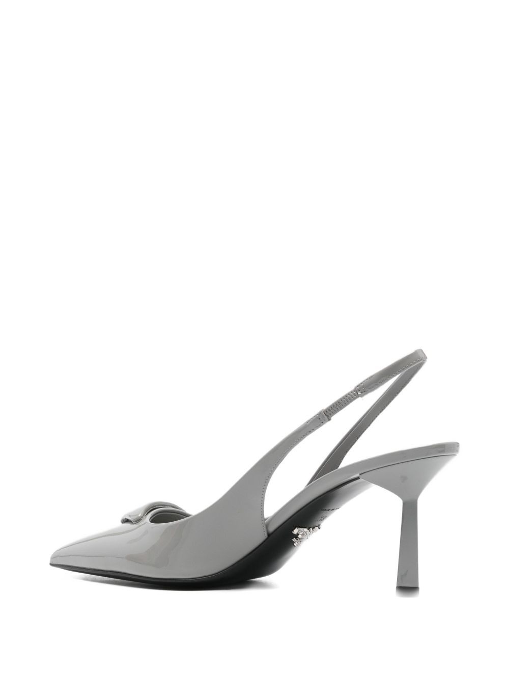 Prada Pointed High-heeled Sandals In White