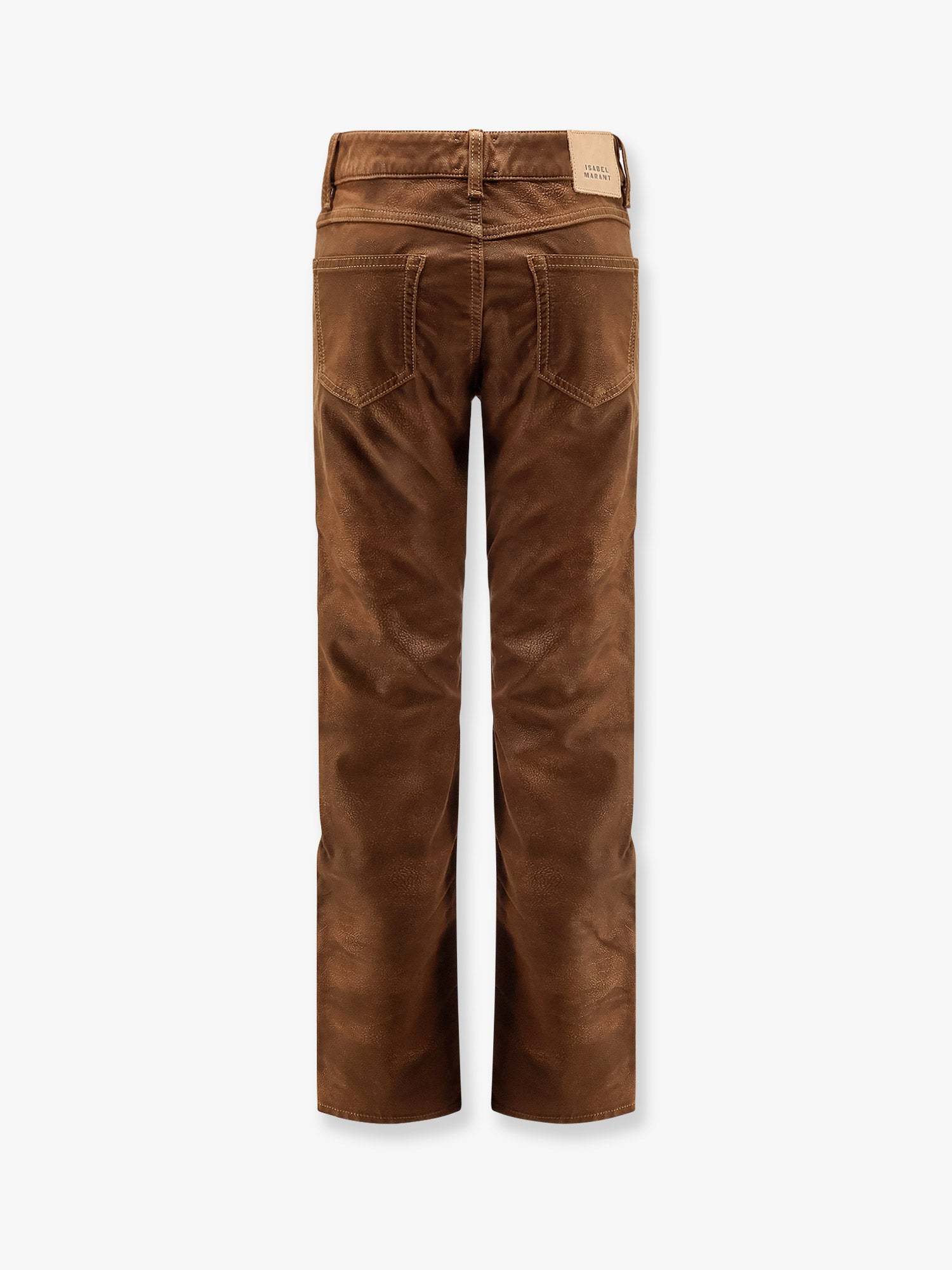 Isabel Marant Étoile Belt Loops Slacks In Brown